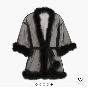 Rihanna Savage Fenty sexy sheer robe